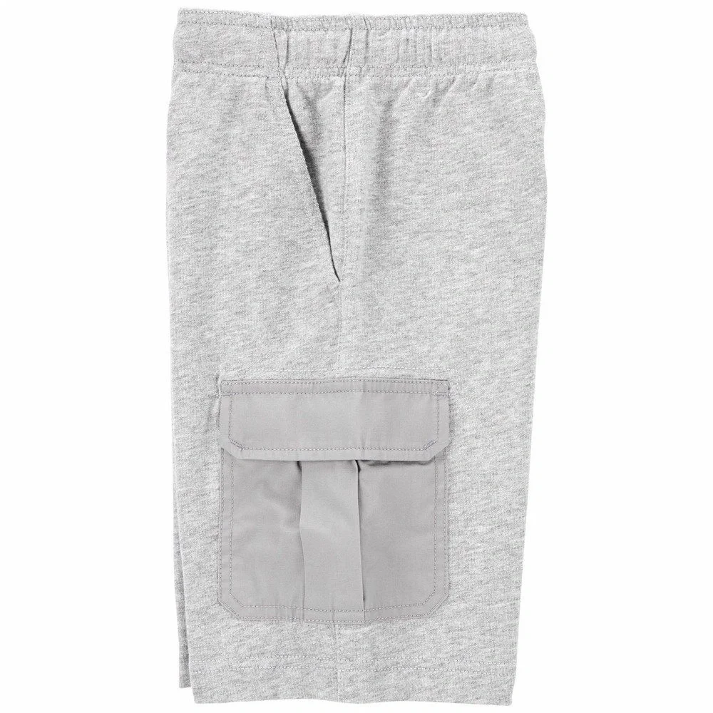 3/$10 🛒🛍️ Carter's Pull-On Knit Cargo Shorts - Light Gray Baby Kids - Size 9 M